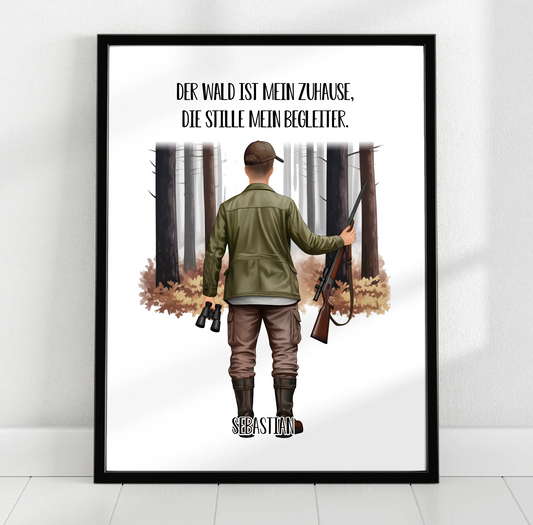 Jäger Poster (Mann o. Frau)