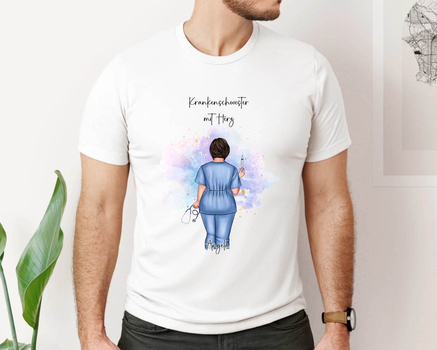 Curvy Krankenschwester T-Shirt