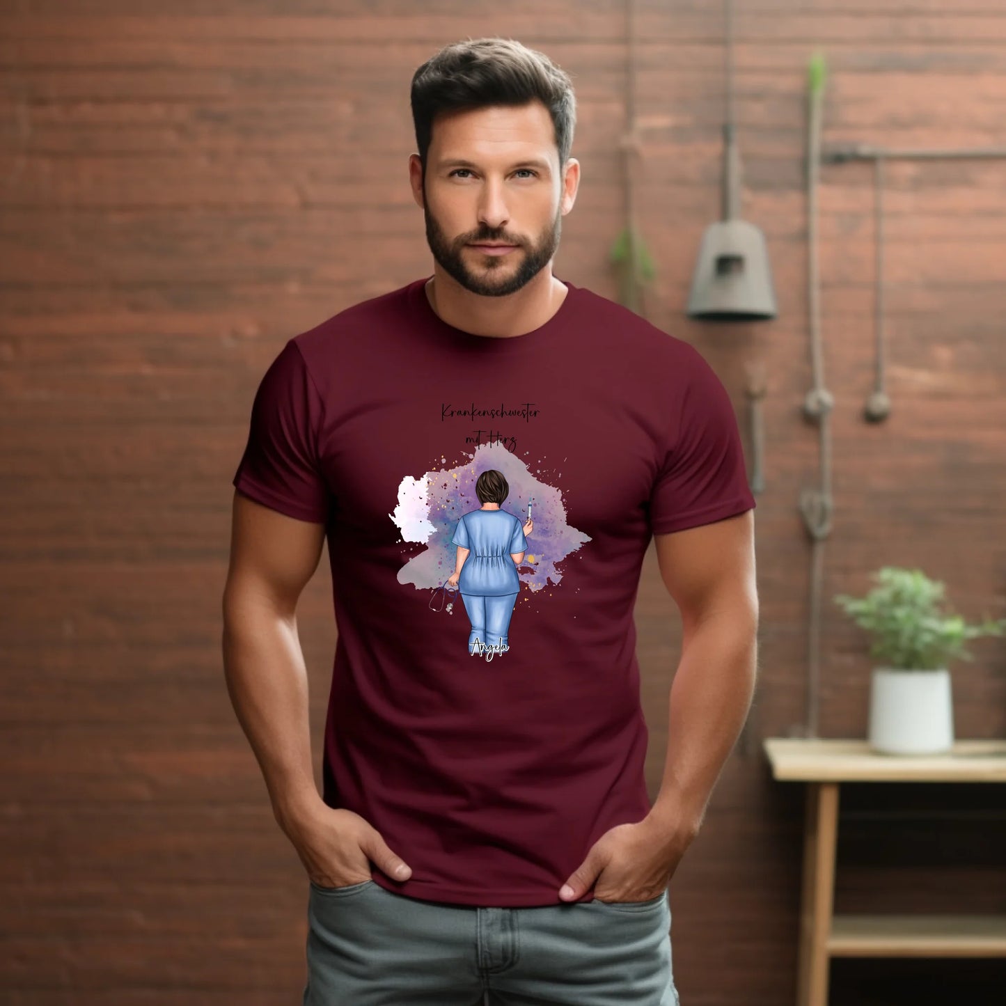 Curvy Krankenschwester T-Shirt