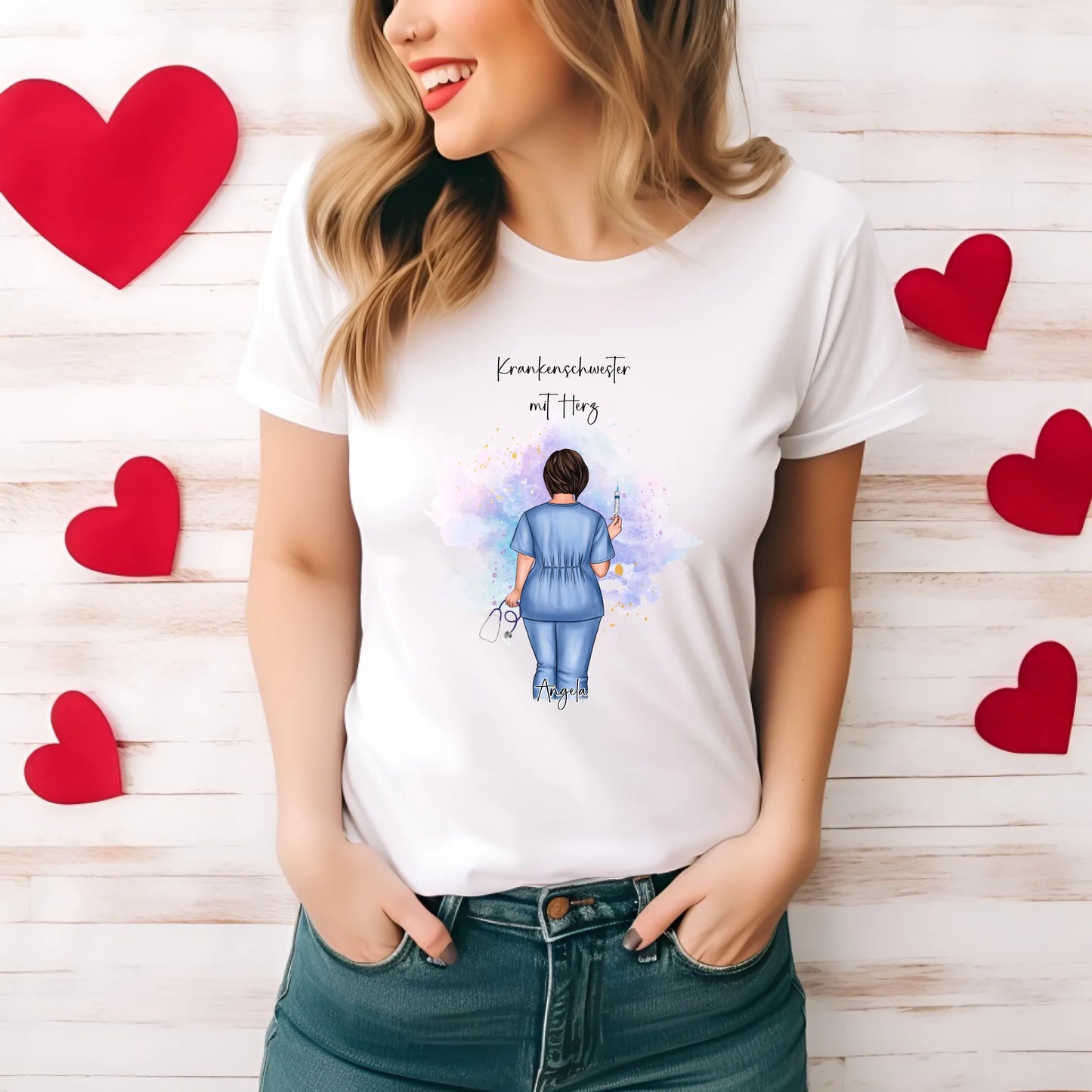Curvy Krankenschwester T-Shirt