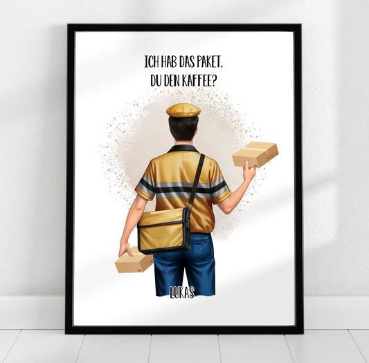 Paketbote (Mann/Frau) Poster