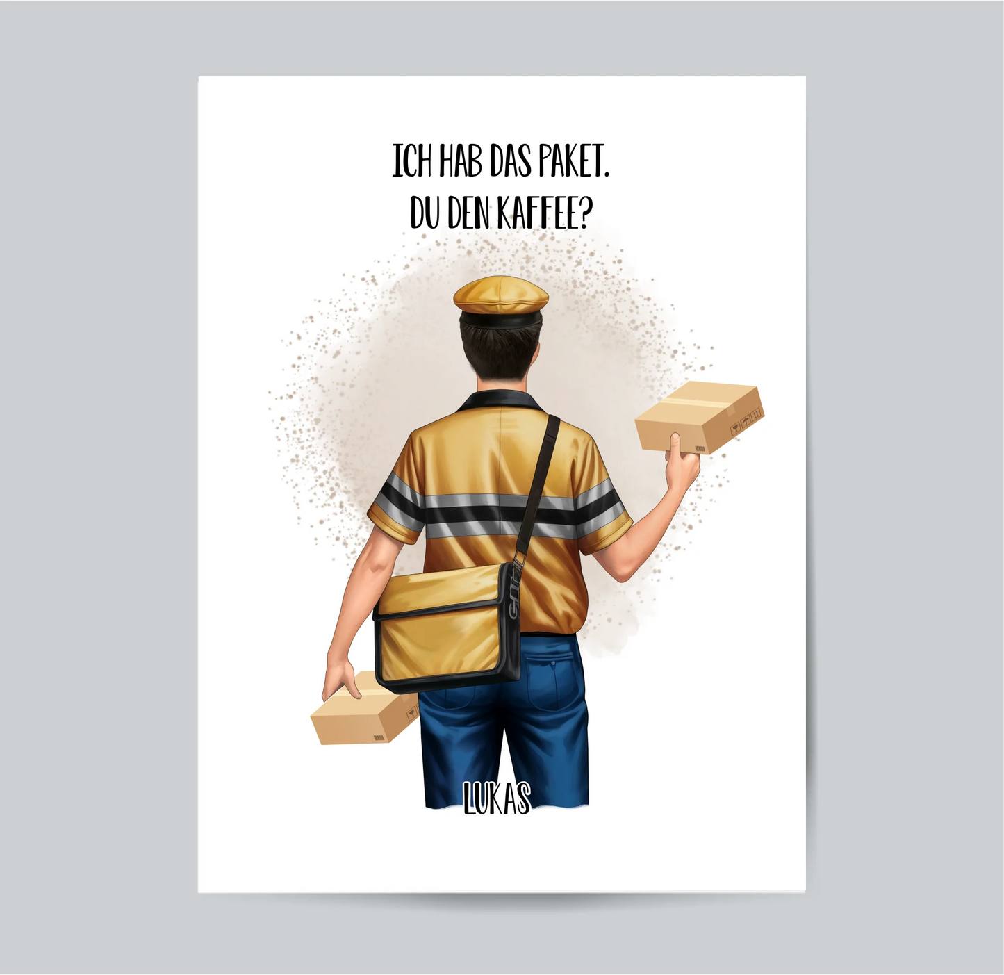 Paketbote (Mann/Frau) Poster