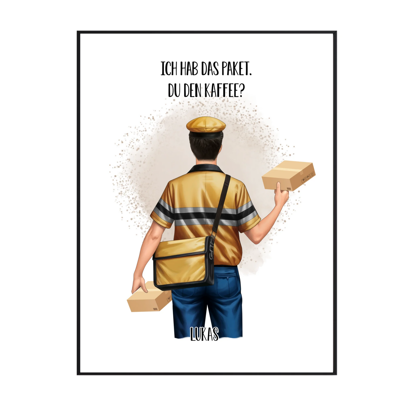 Paketbote (Mann/Frau) Poster