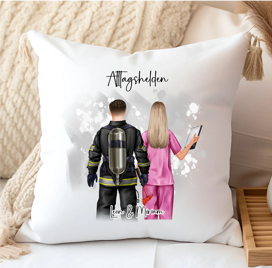 Feuerwehr & Krankenschwester Kissen