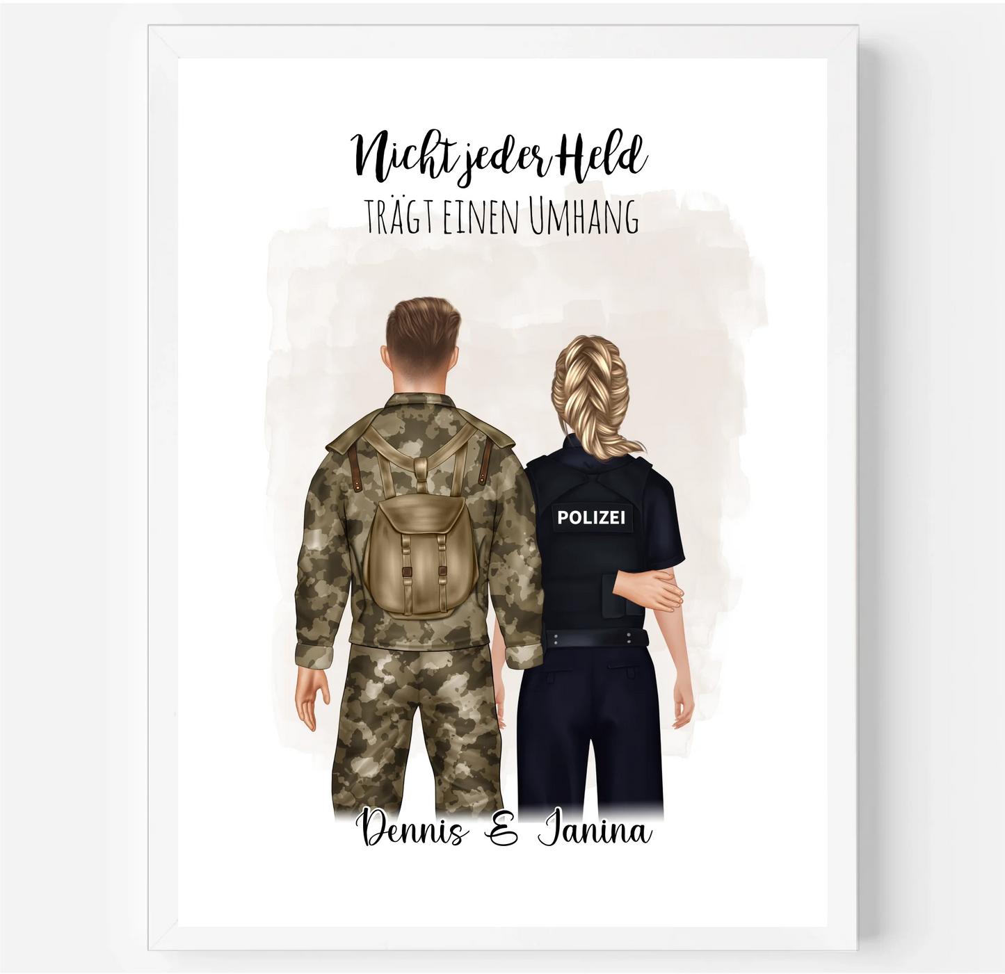 Soldat & Polizei Poster