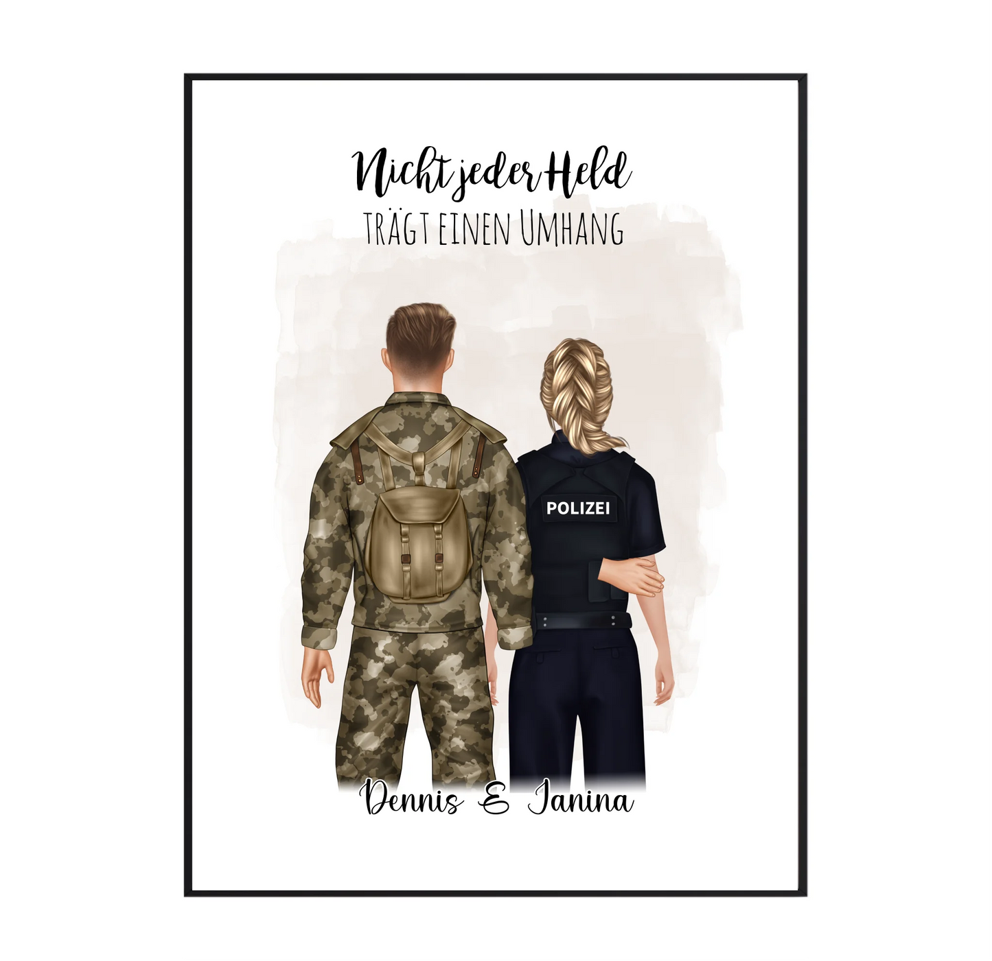 Soldat & Polizei Poster