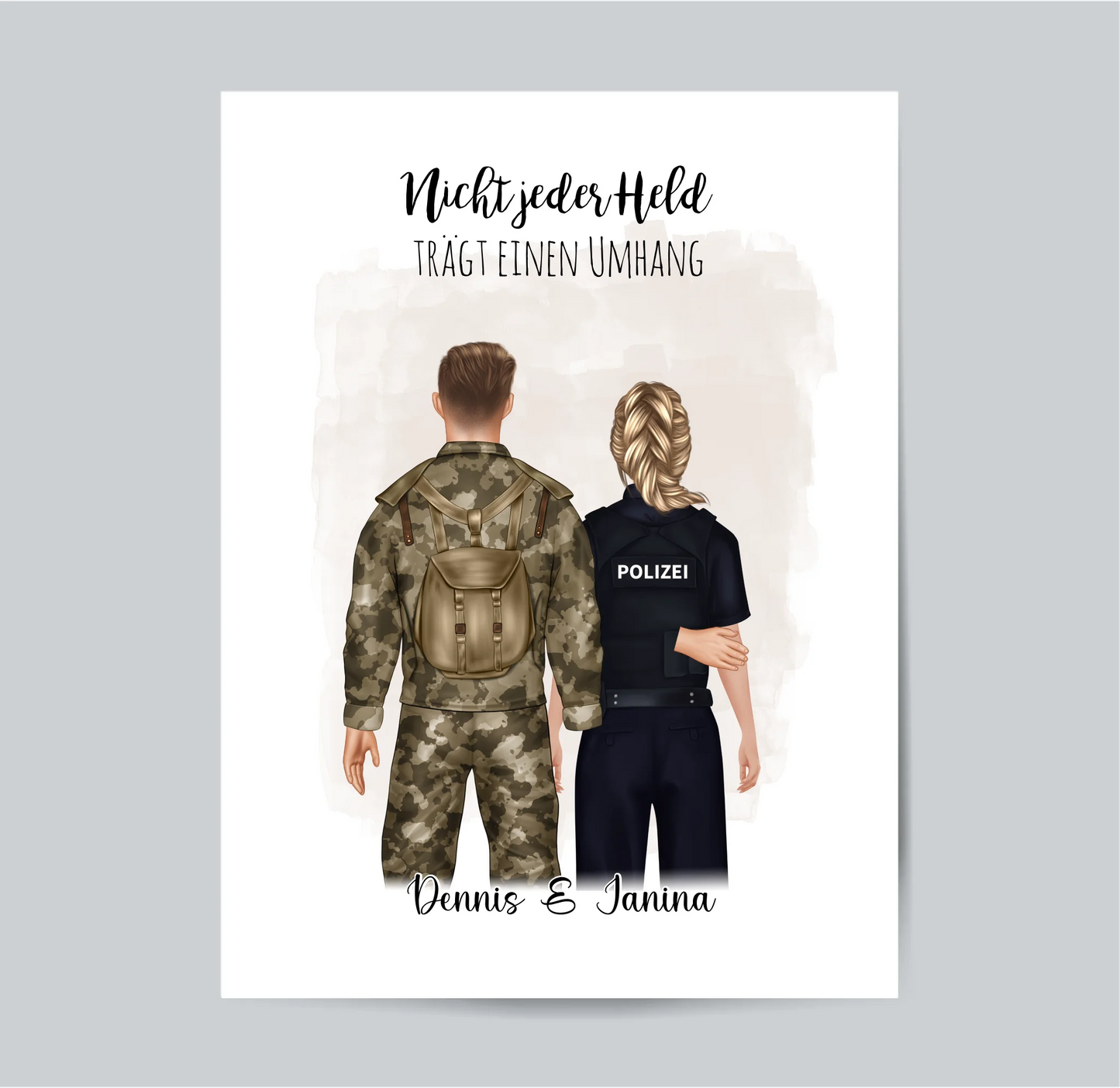 Soldat & Polizei Poster