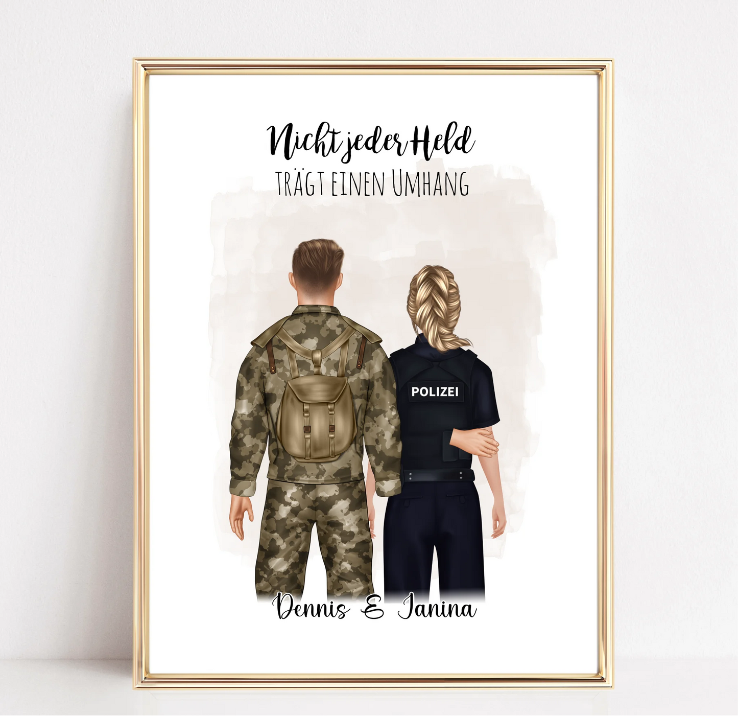 Soldat & Polizei Poster