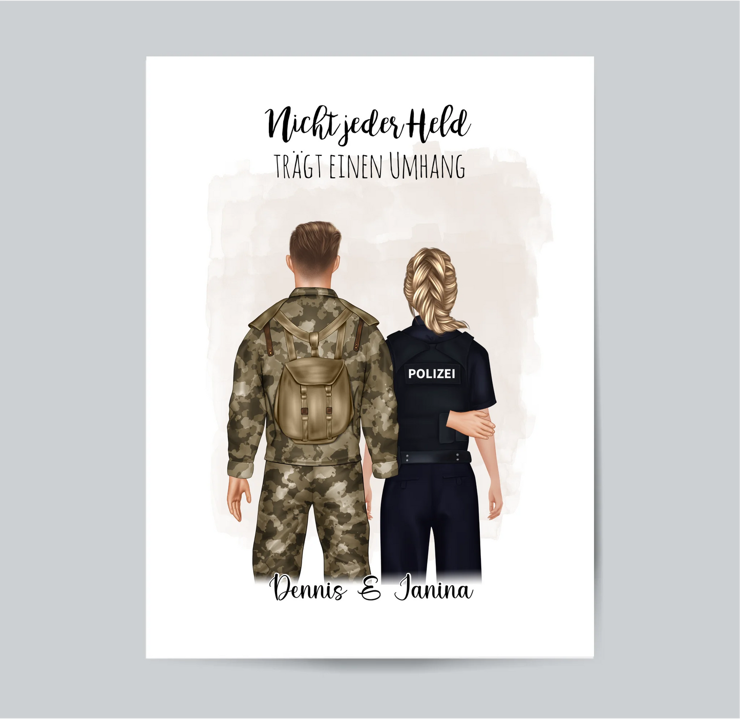 Soldat & Polizei Poster