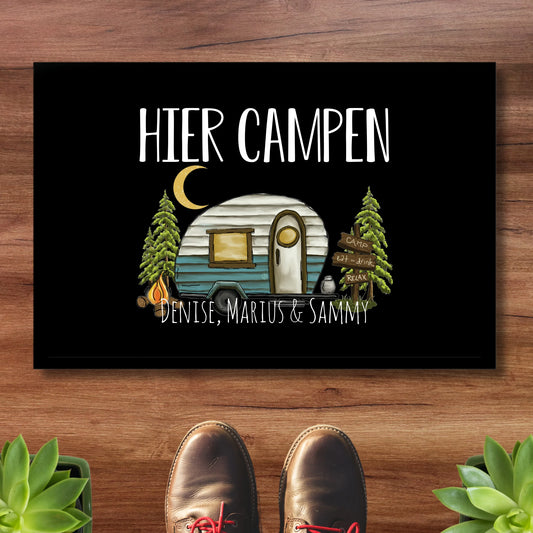 Personalisierte Camper Fußmatte mit Namen