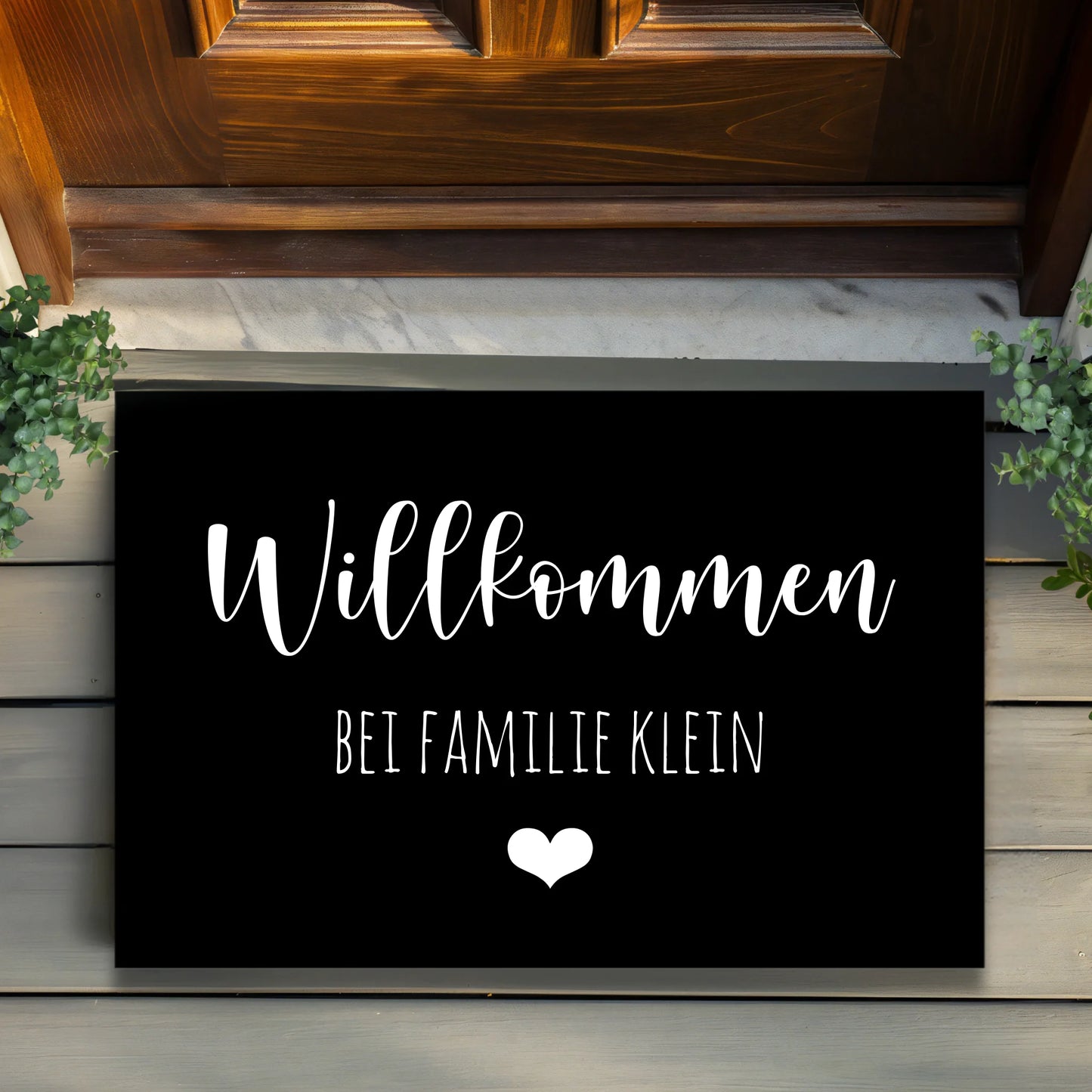 Willkommen bei ... - Personalisierte Fußmatte