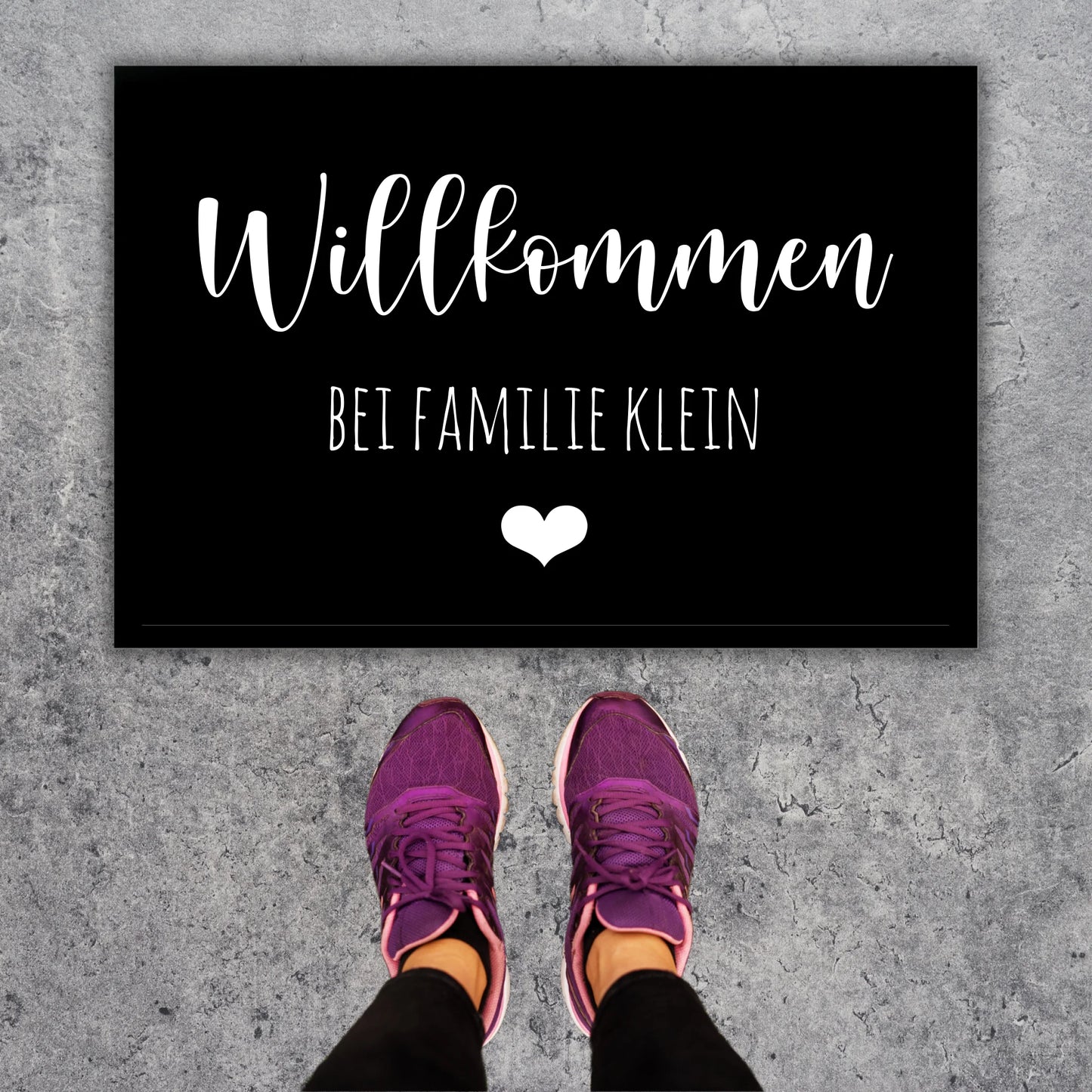 Willkommen bei ... - Personalisierte Fußmatte