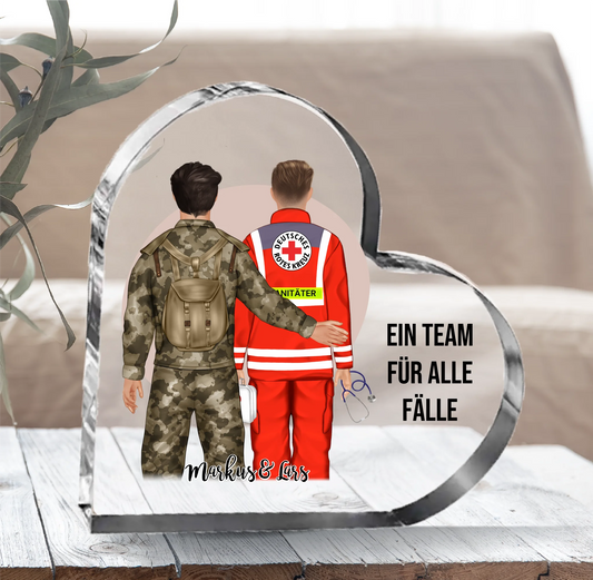 Soldat & Sanitäter Glasherz