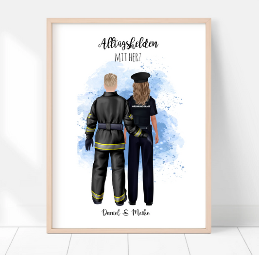 Feuerwehr & Polizei,Justiz,Ordnungsamt,...Poster