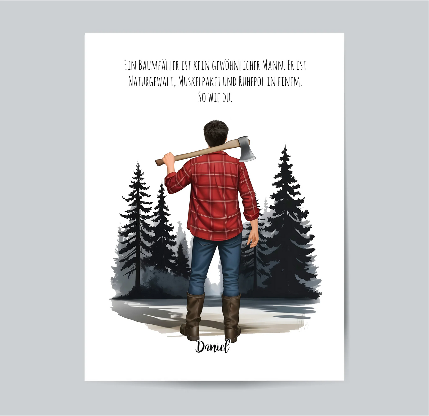 Holzfäller Poster