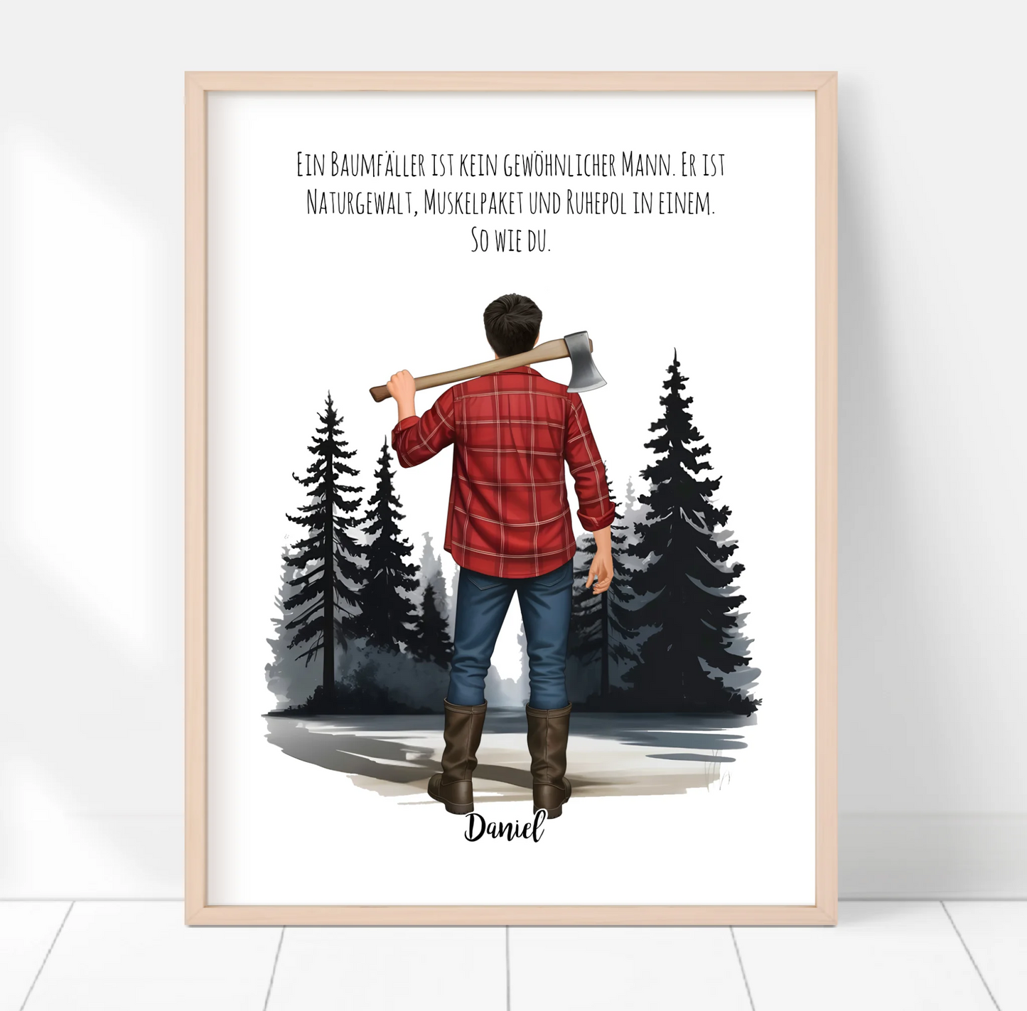 Holzfäller Poster