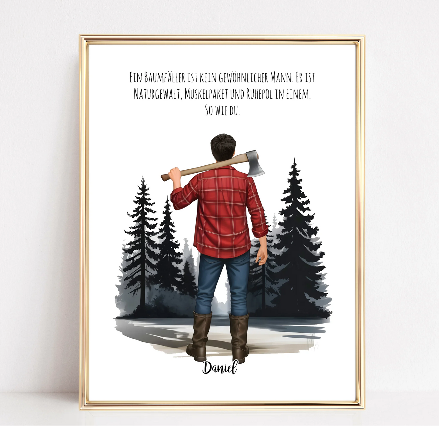 Holzfäller Poster