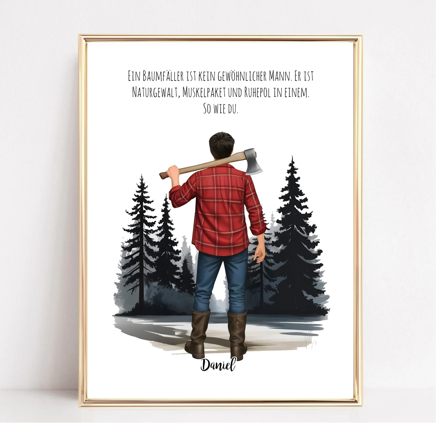 Holzfäller Poster