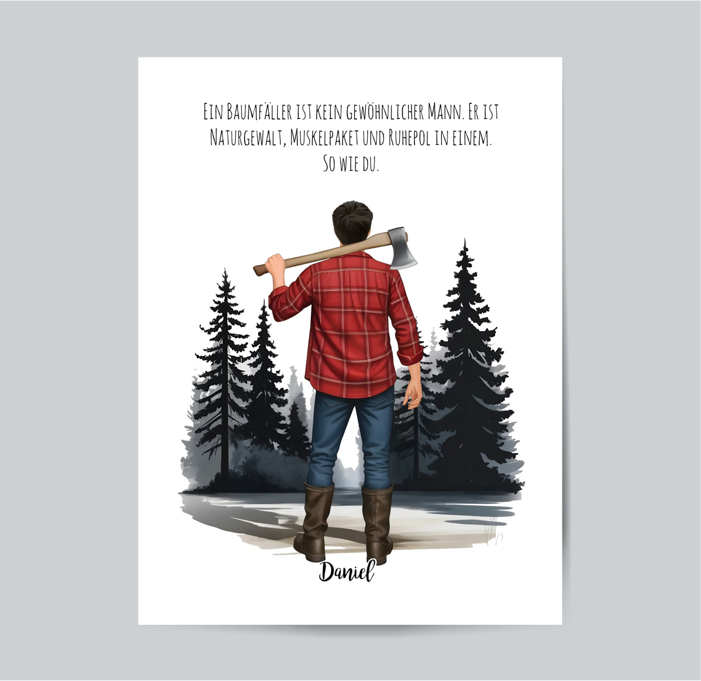 Holzfäller Poster