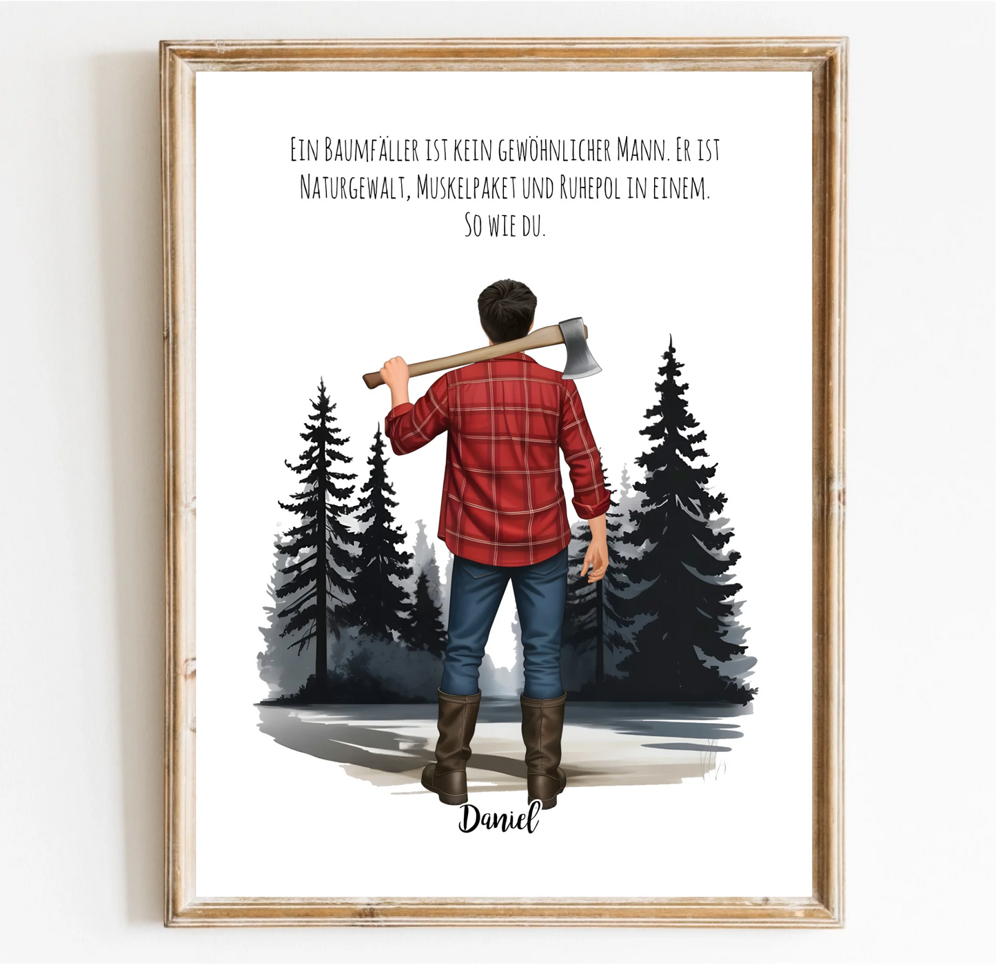 Holzfäller Poster