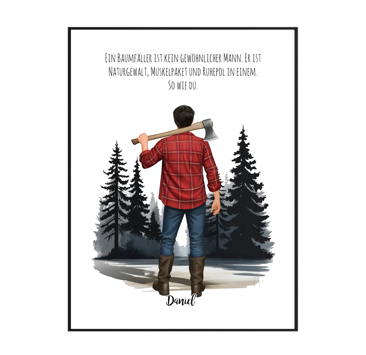 Holzfäller Poster