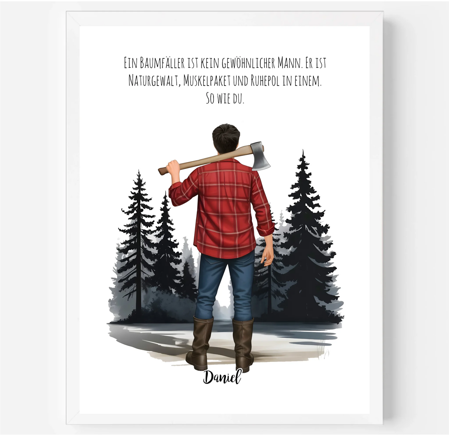 Holzfäller Poster