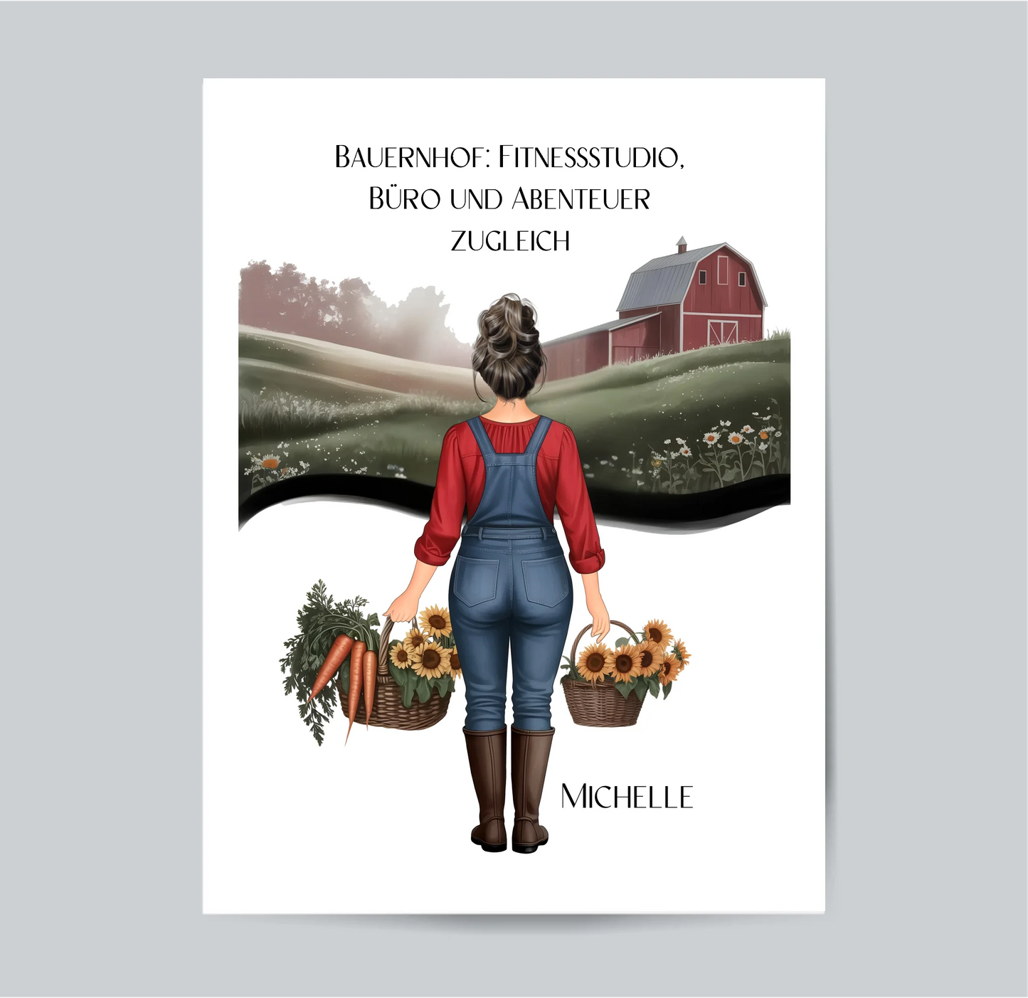 1-2 Landwirte (Frau/Mann) Poster