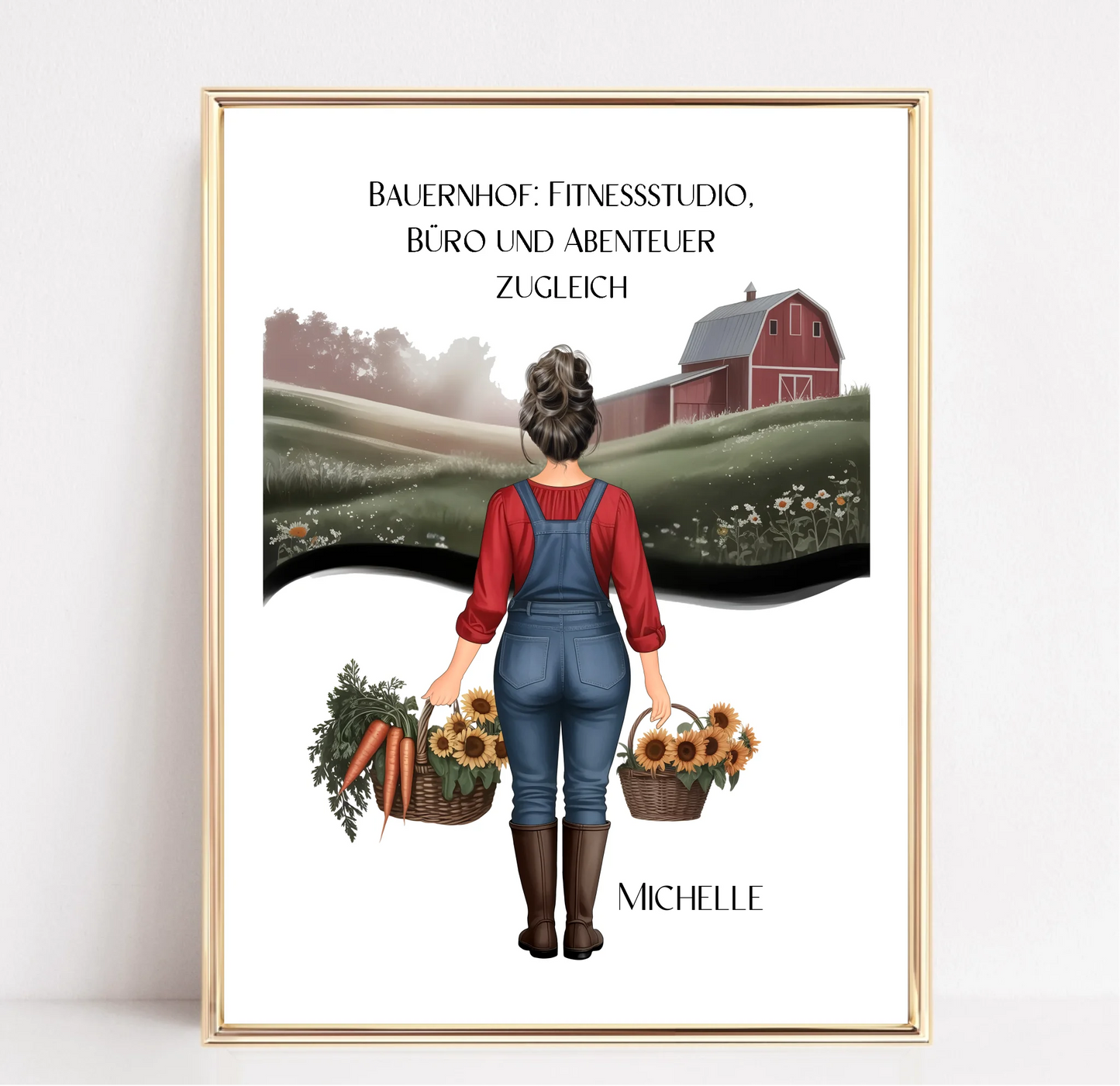 1-2 Landwirte (Frau/Mann) Poster