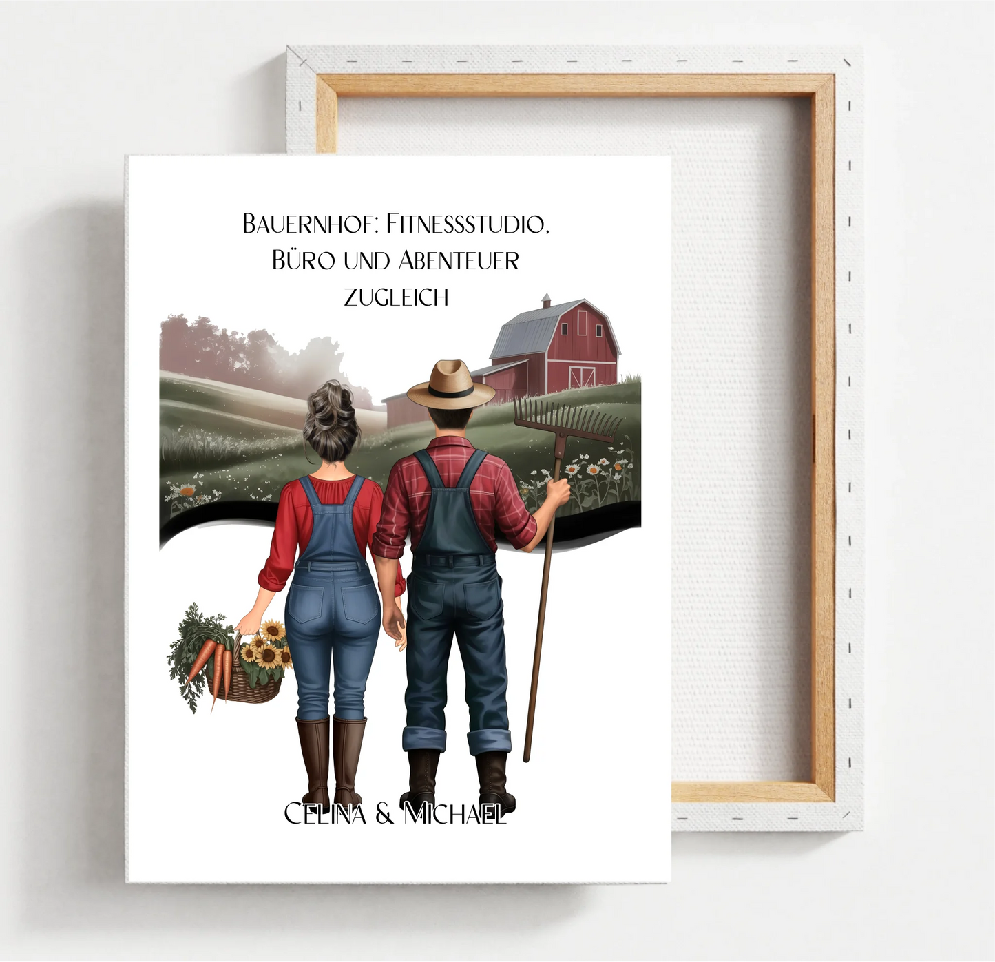 1-2 Landwirte (Frau & Mann) Poster