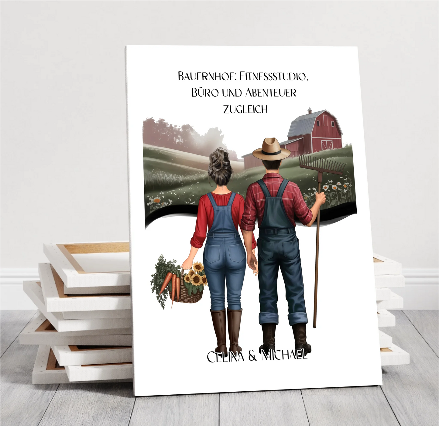 1-2 Landwirte (Frau & Mann) Poster