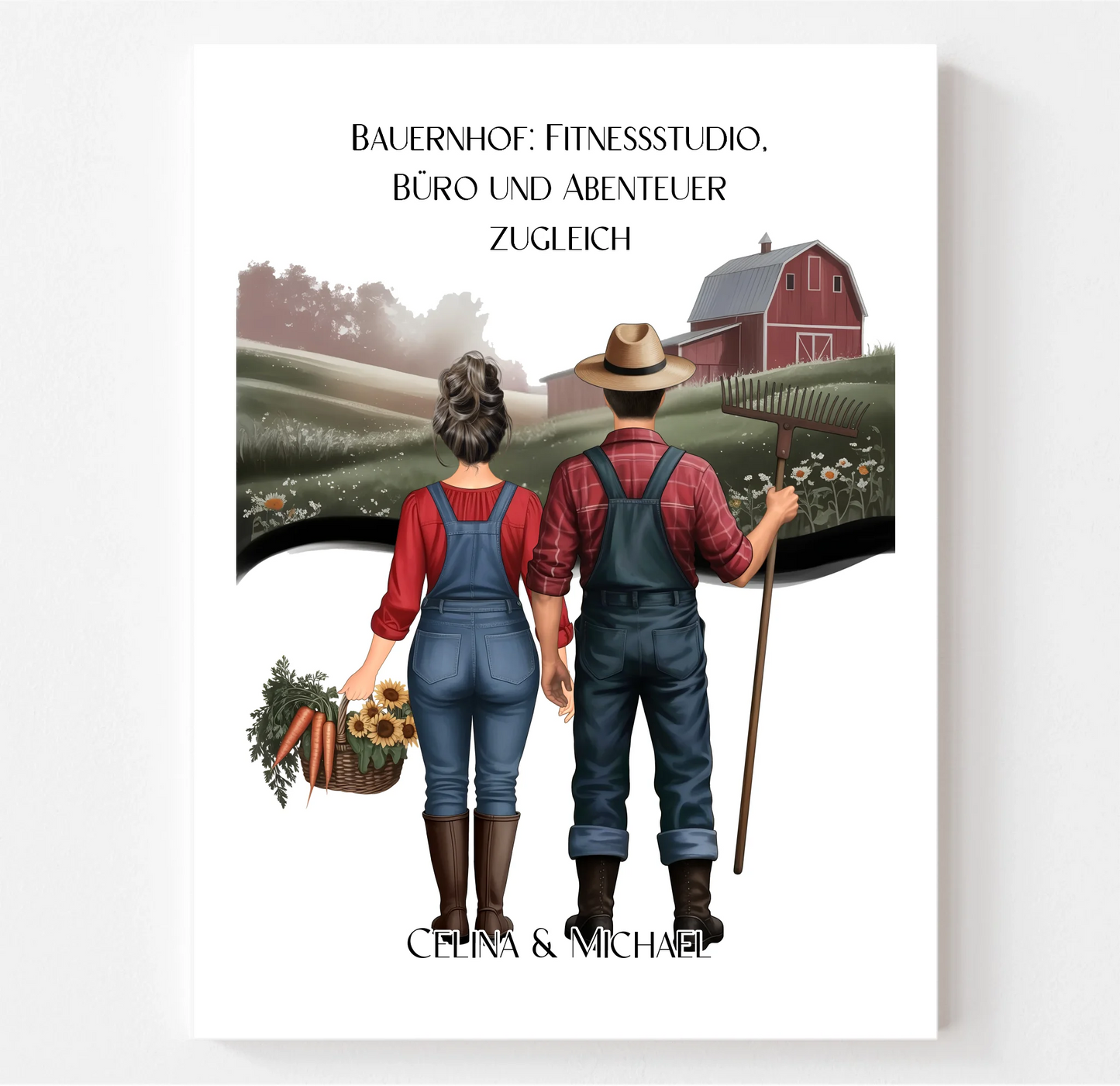 1-2 Landwirte (Frau & Mann) Poster