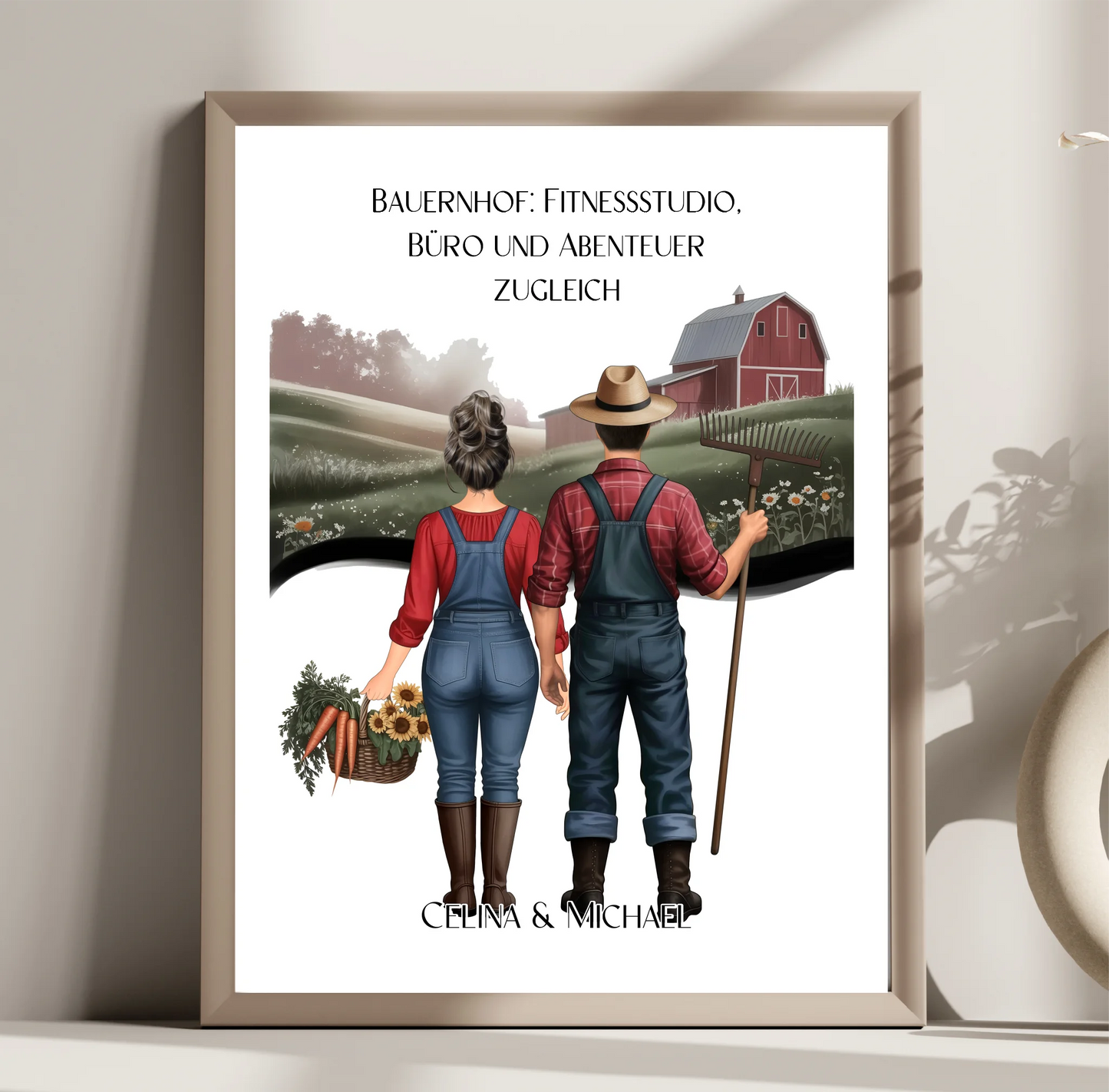 1-2 Landwirte (Frau & Mann) Poster