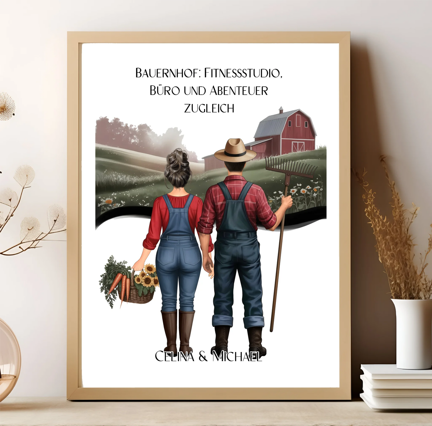 1-2 Landwirte (Frau & Mann) Poster