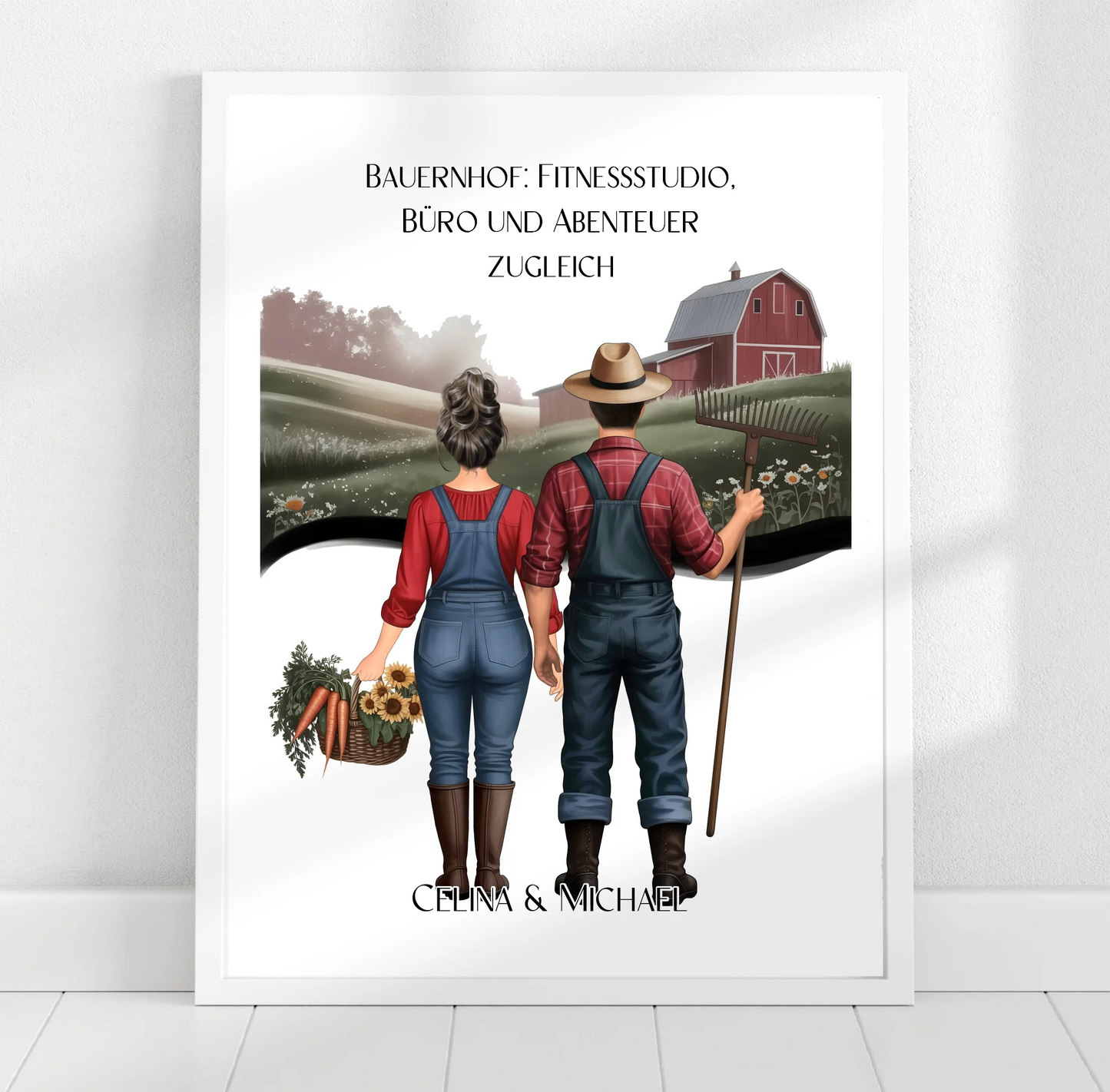 1-2 Landwirte (Frau & Mann) Poster