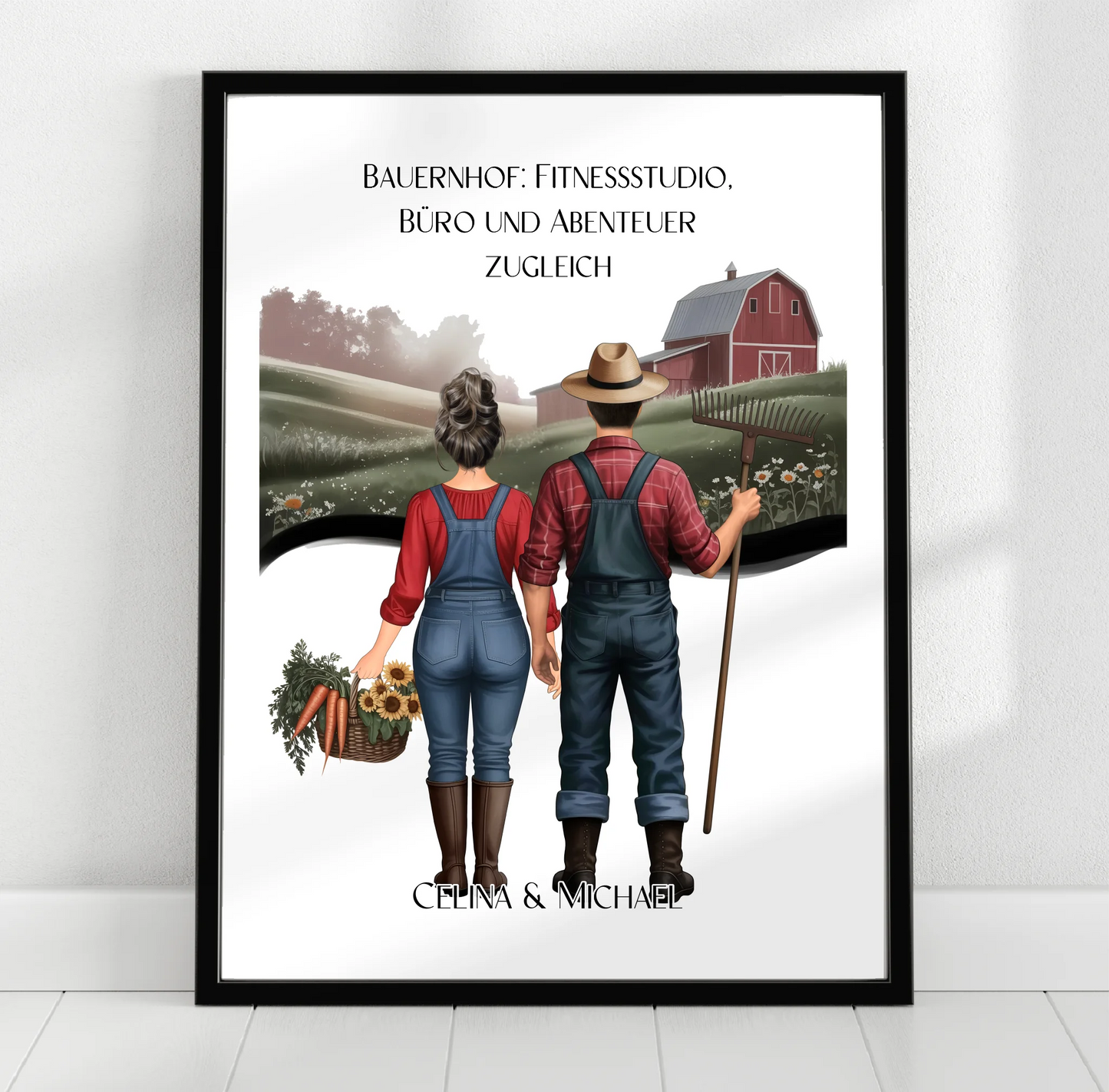 1-2 Landwirte (Frau & Mann) Poster