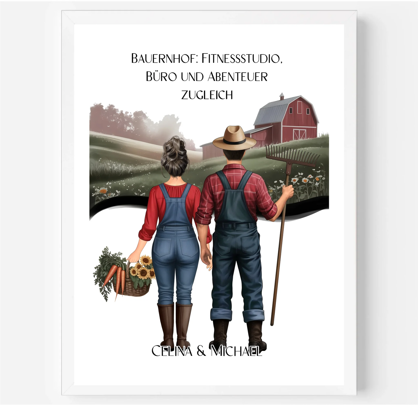1-2 Landwirte (Frau & Mann) Poster