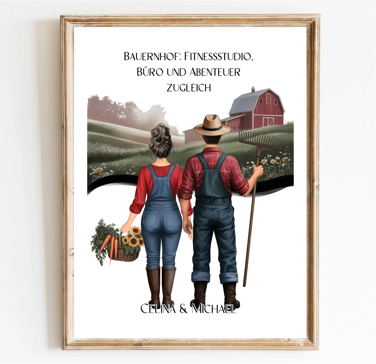 1-2 Landwirte (Frau & Mann) Poster