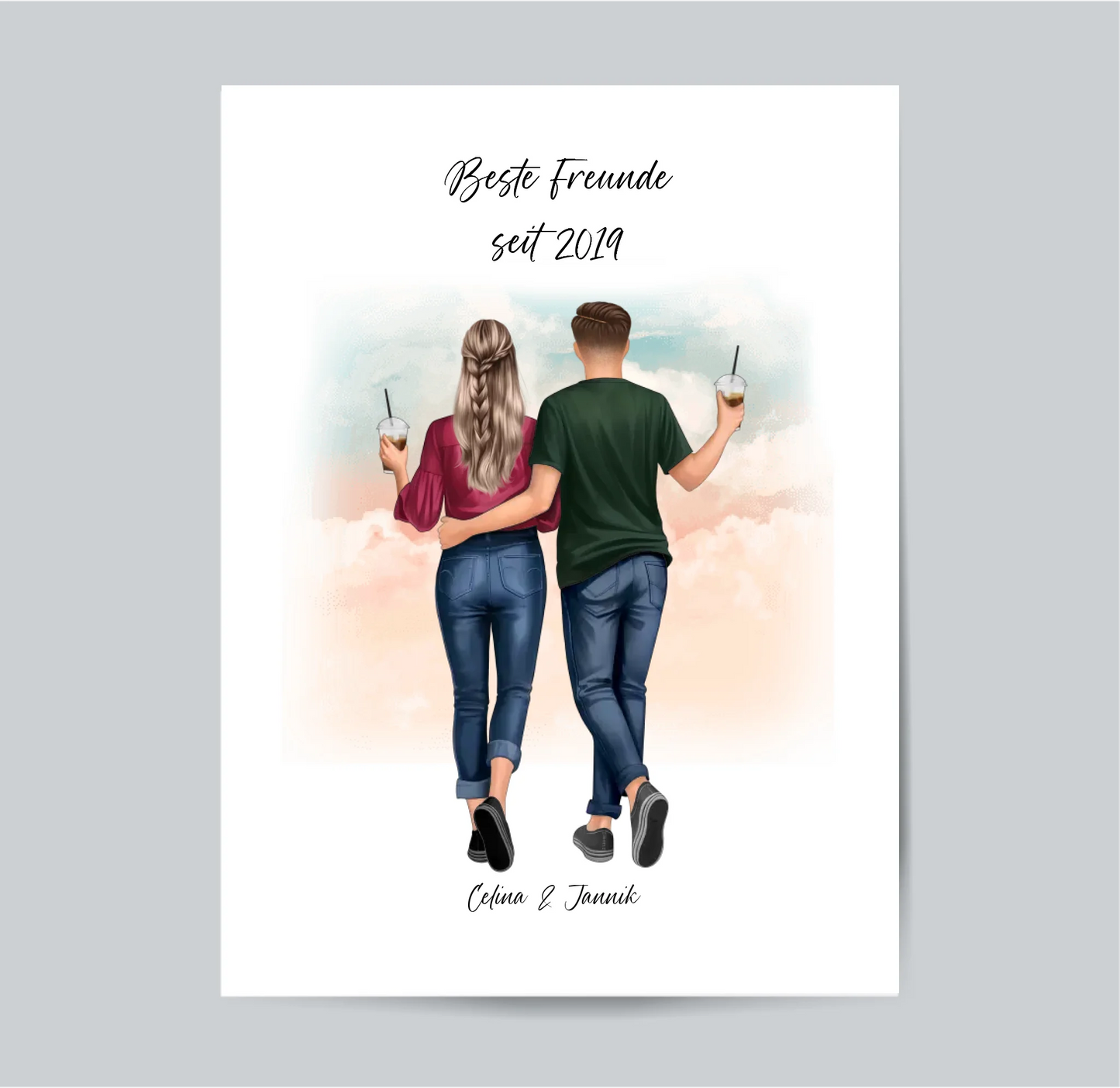 Beste Freundin & Bester Freund Poster