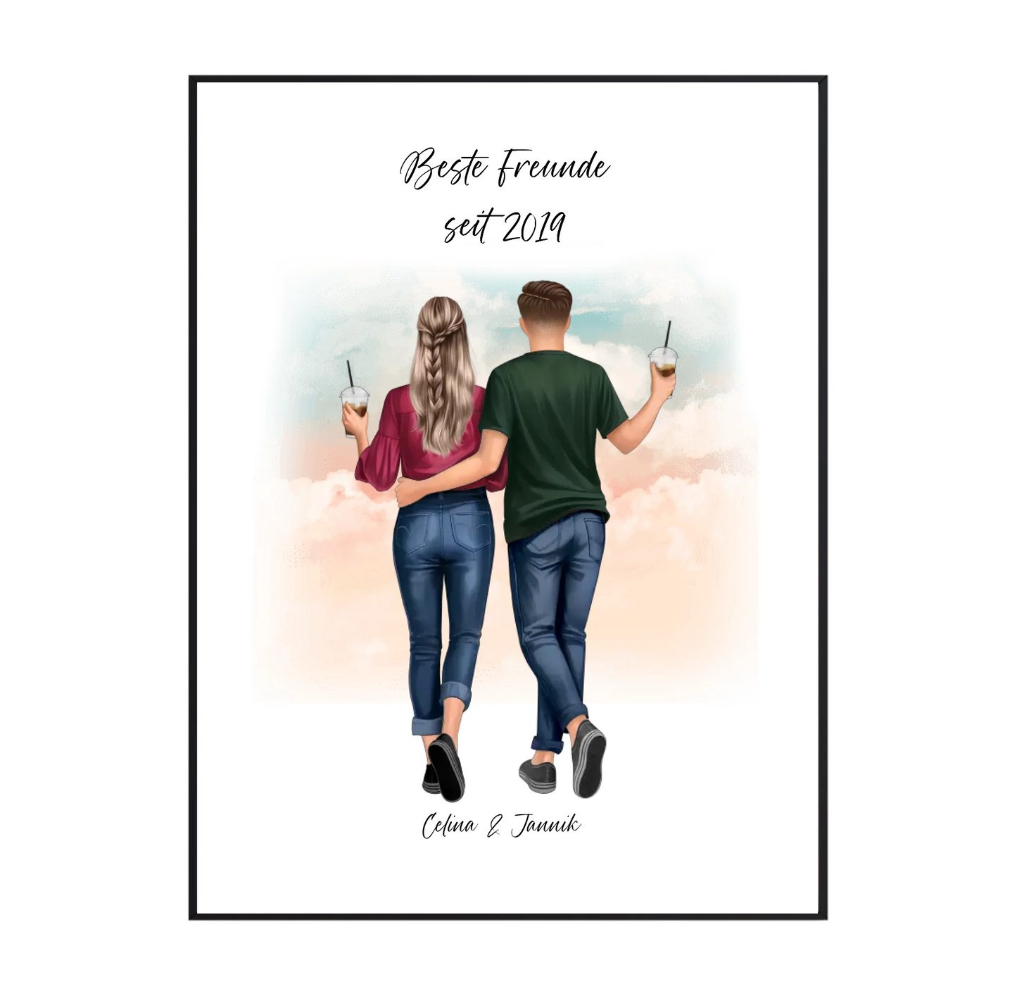 Beste Freundin & Bester Freund Poster