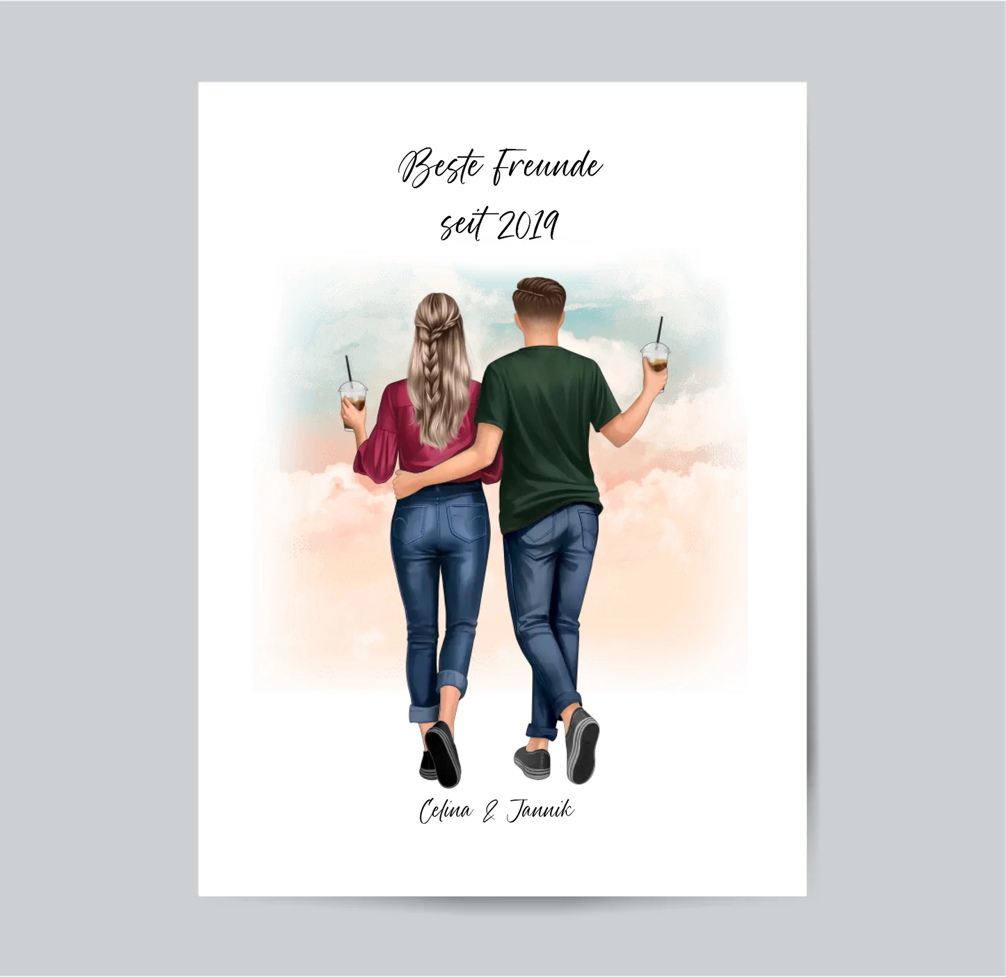 Beste Freundin & Bester Freund Poster