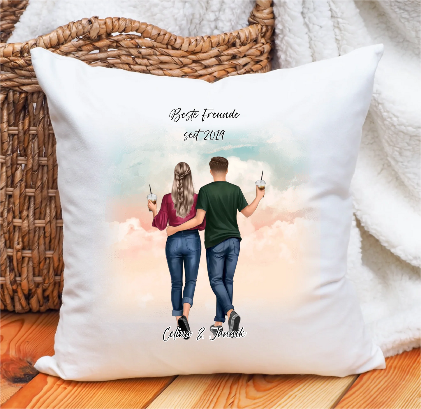 Beste Freundin & Bester Freund Kissen