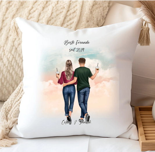 Beste Freundin & Bester Freund Kissen