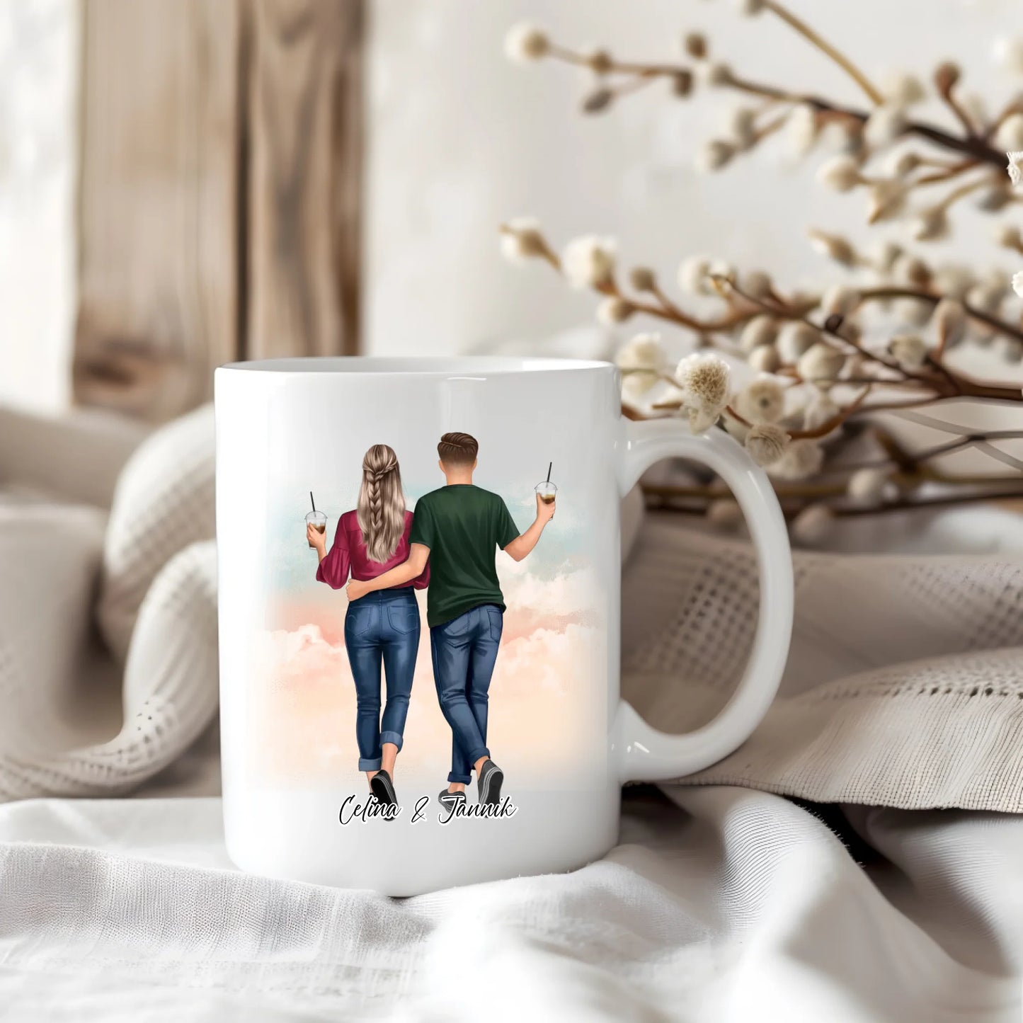 Beste Freundin & Bester Freund Tasse