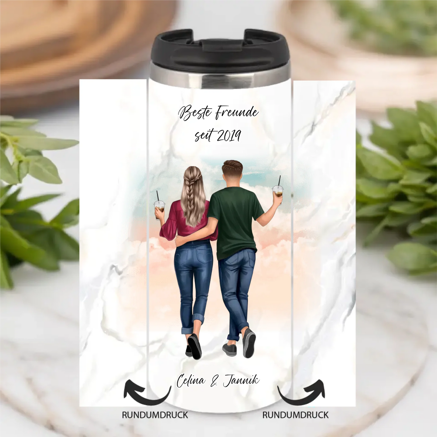 Beste Freundin & Bester Freund Tasse