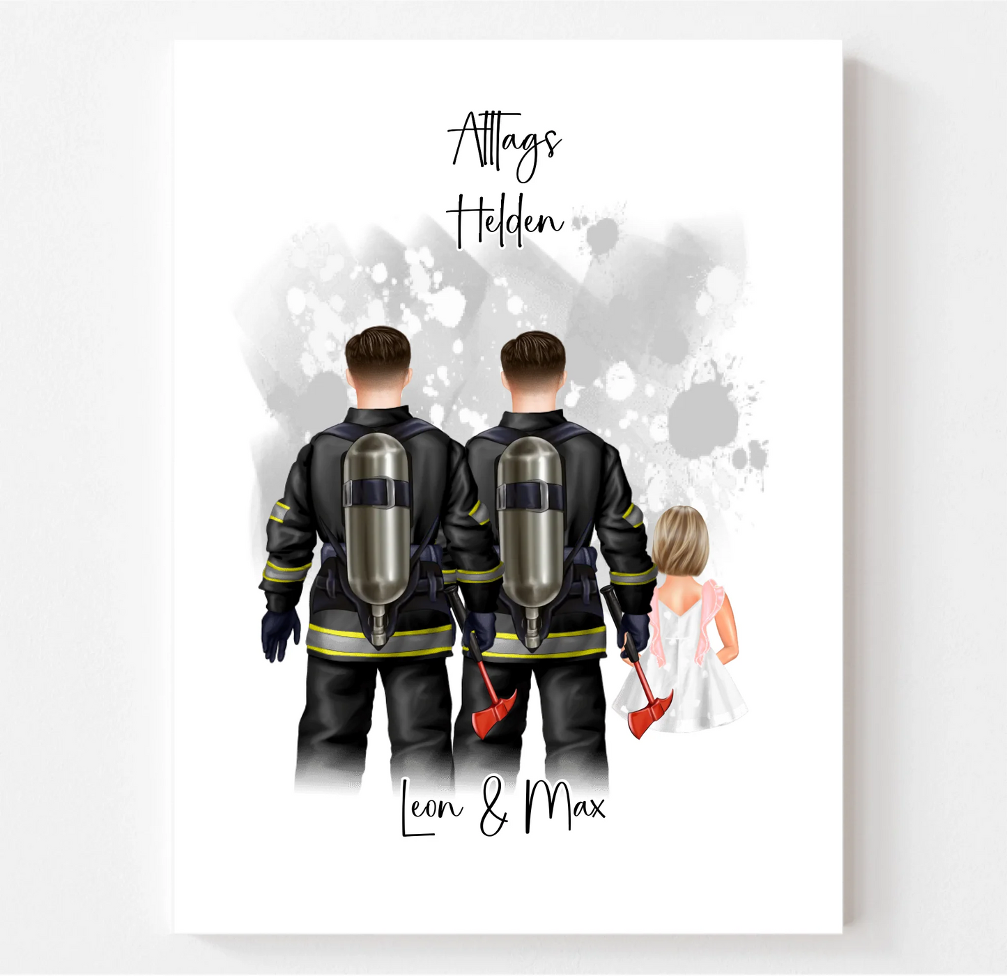 Feuerwehr & Kind Poster
