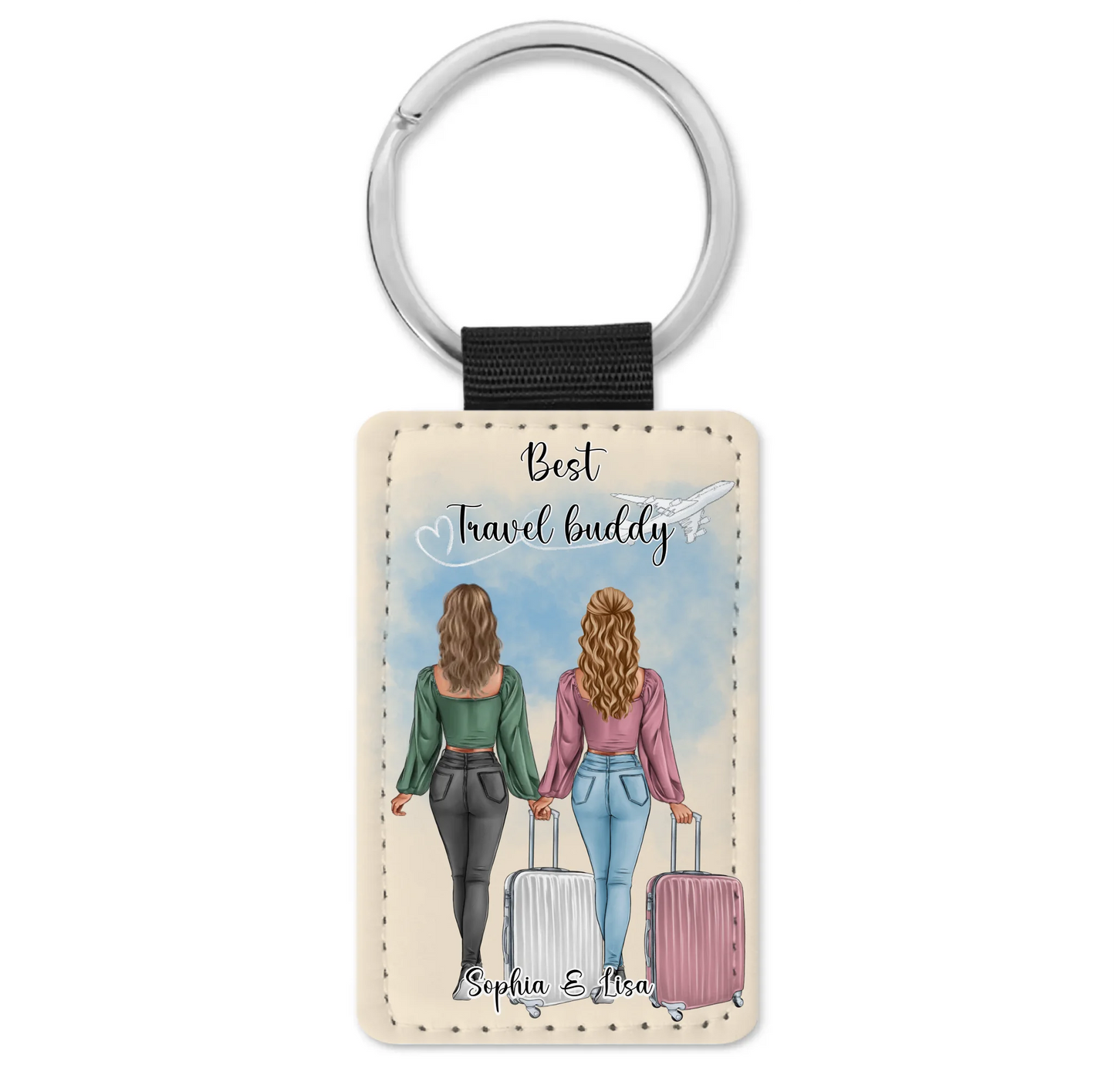 1-2 Reise Freundinnen Schlüsselanhänger