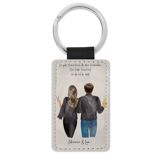 Bester Freund & Beste Freundin Schlüsselanhänger