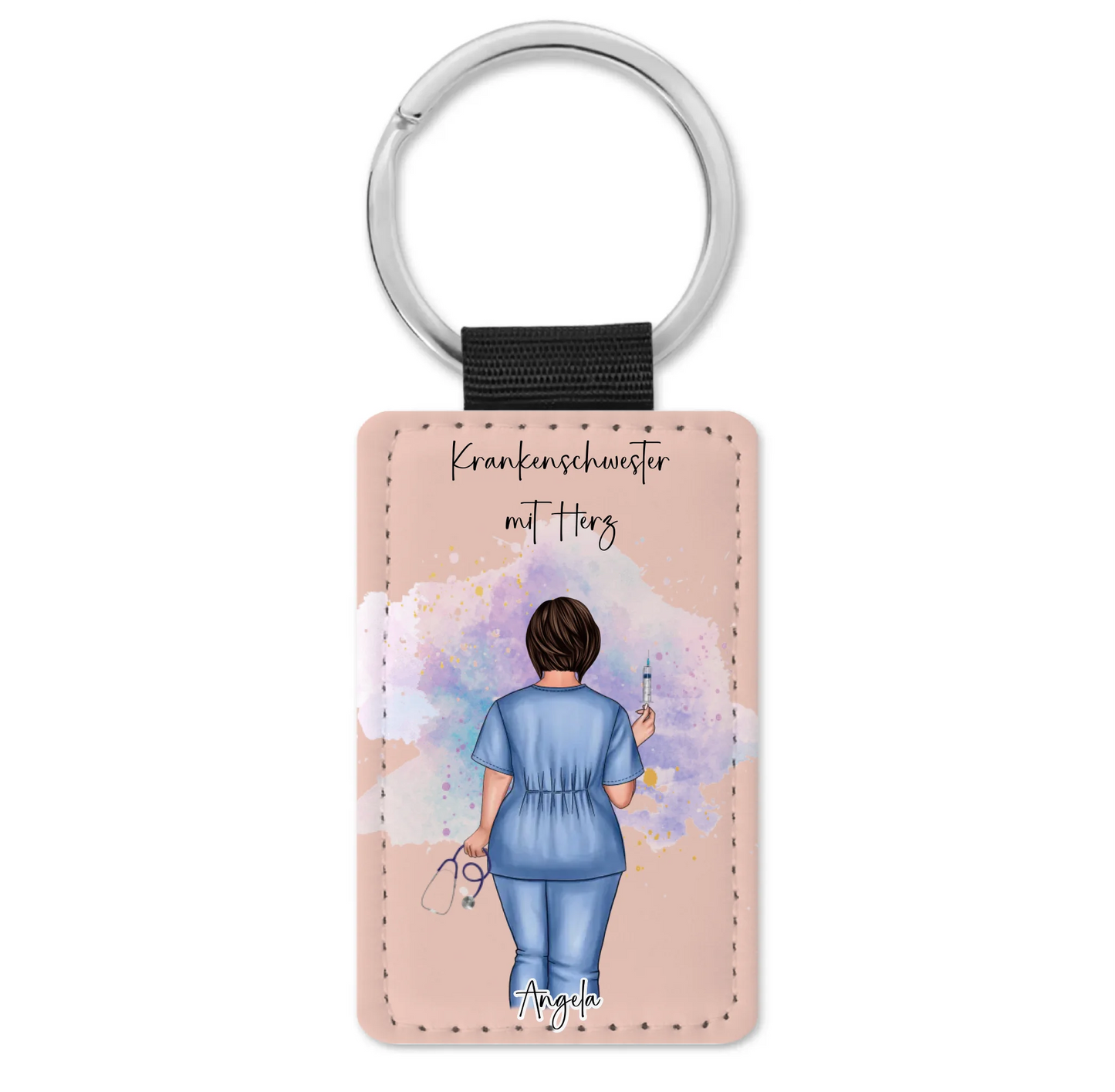 Schlüsselanhänger Curvy Krankenschwester