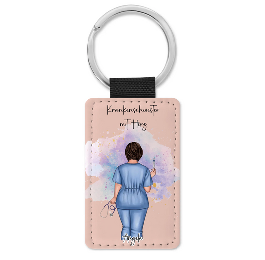 Schlüsselanhänger Curvy Krankenschwester