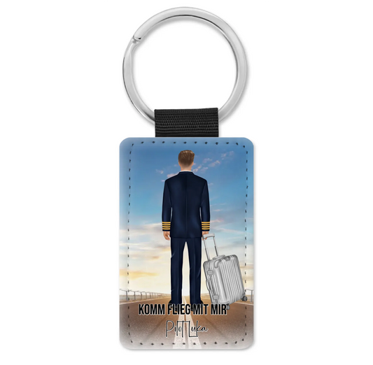 1-2 Personen Pilot/Pilotin Schlüsselanhänger